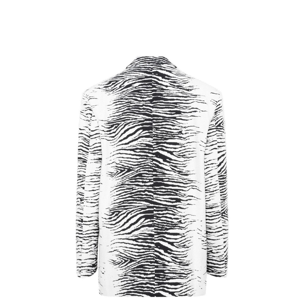 The Attico Zebra Print Single-Breasted Blazer